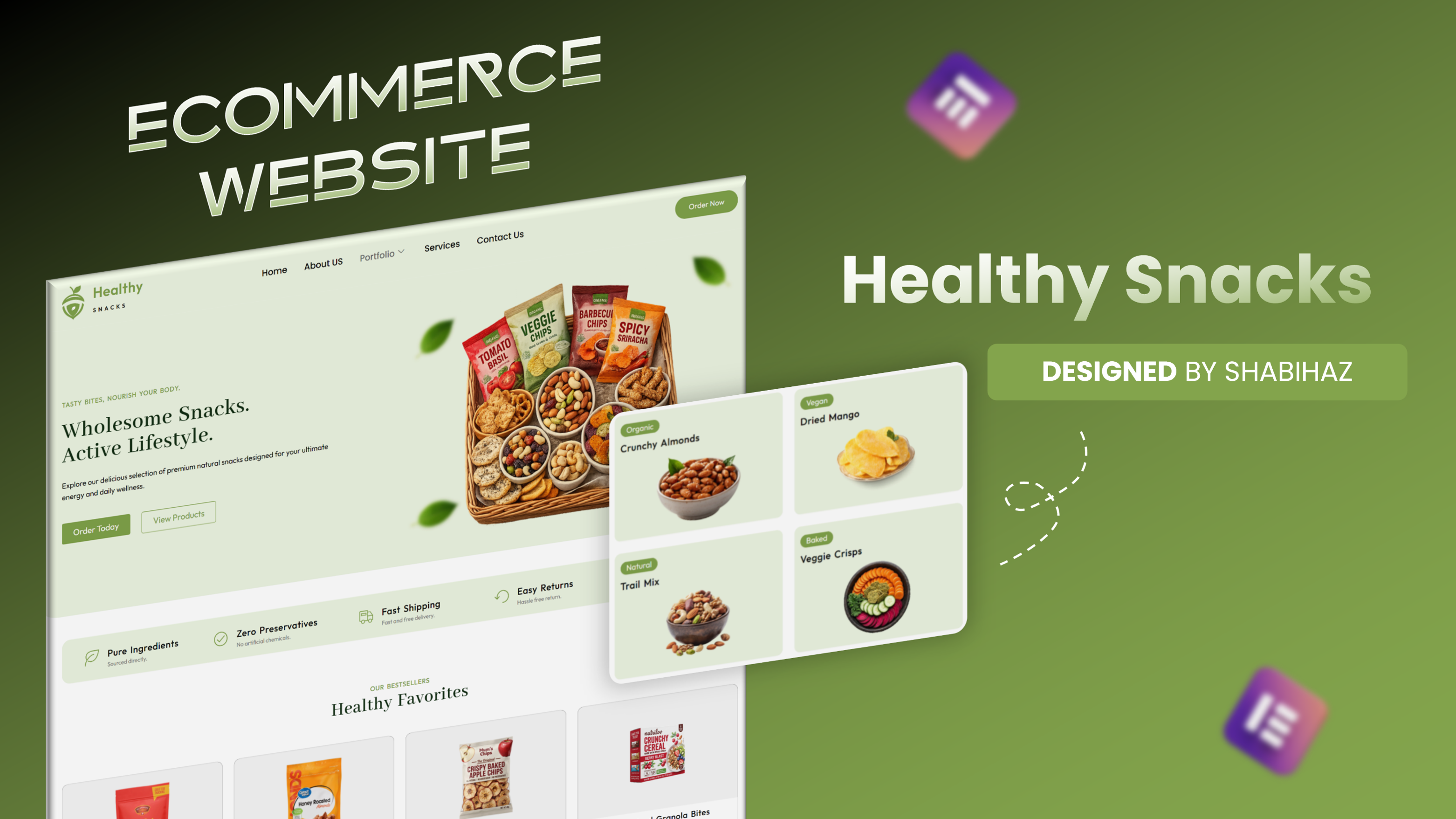 Healthy Snacks Website