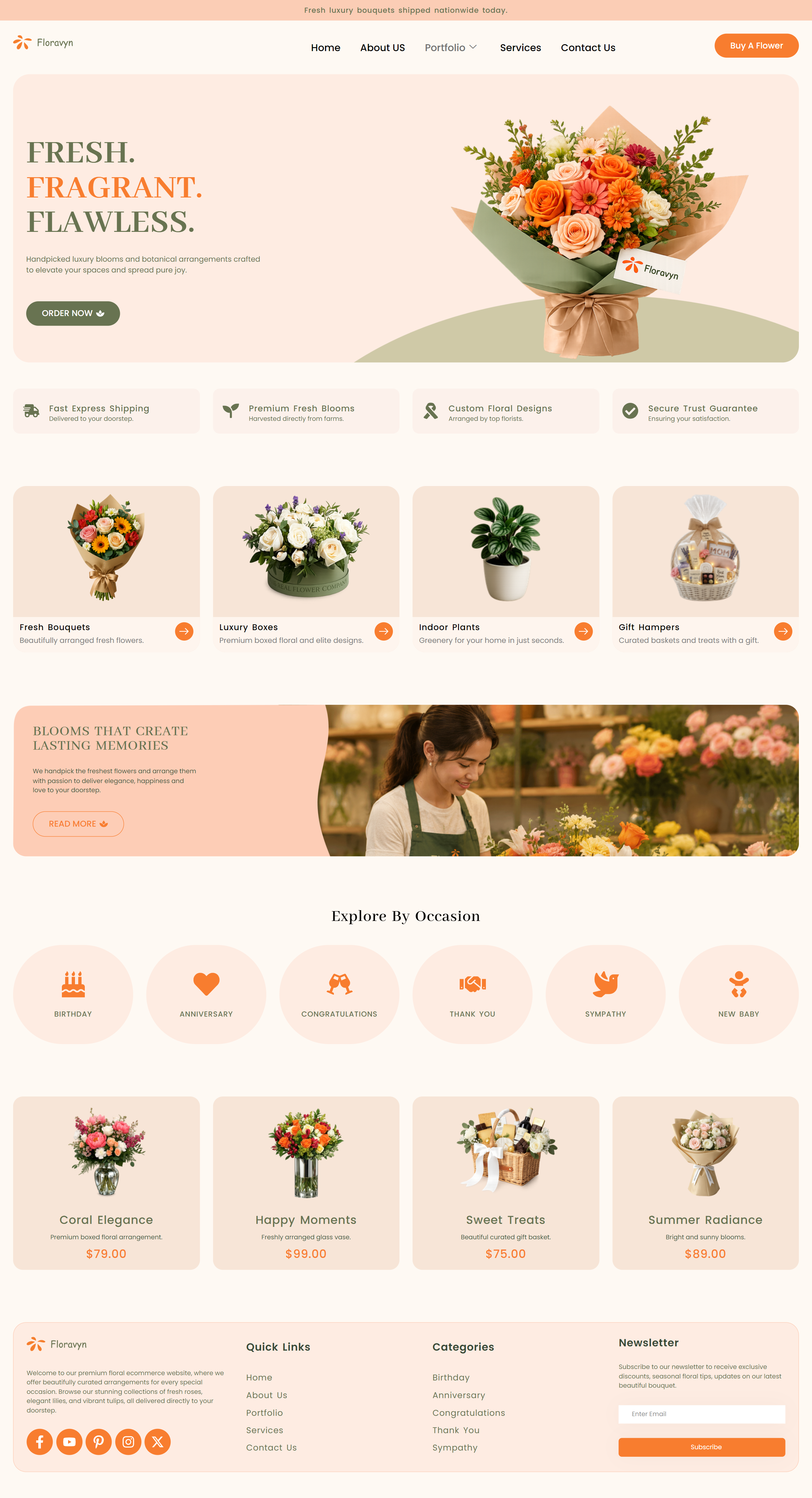 Flowers Ecommerce Website
