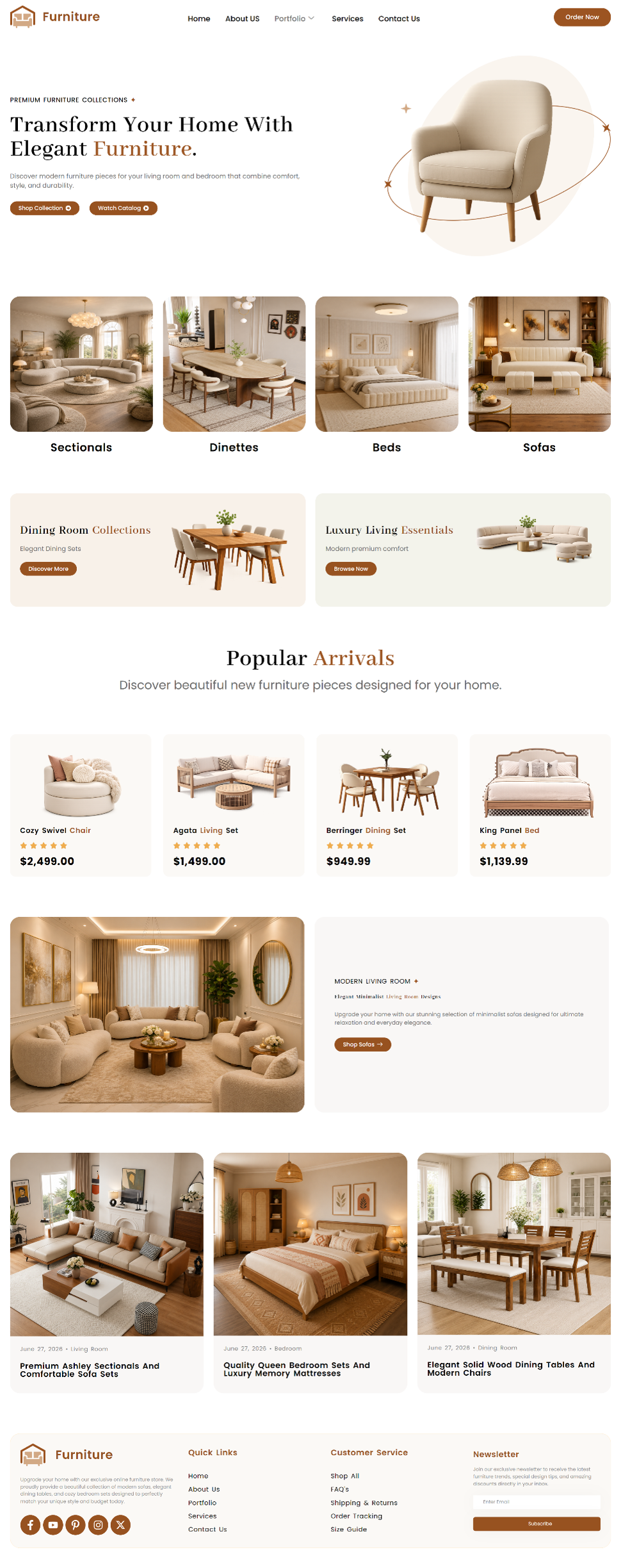 Furniture E-Commerce Website